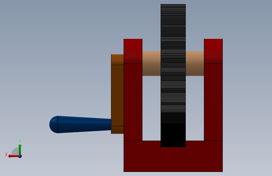 Kremayer - Pinyon 系统的说明和详细的 Solidworks 安装图 背面视图