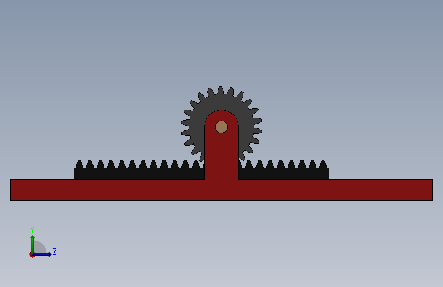 Kremayer - Pinyon 系统的说明和详细的 Solidworks 安装图 左侧视图