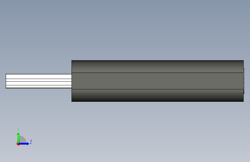 USB C 转 Micro USB 转换器 左侧视图