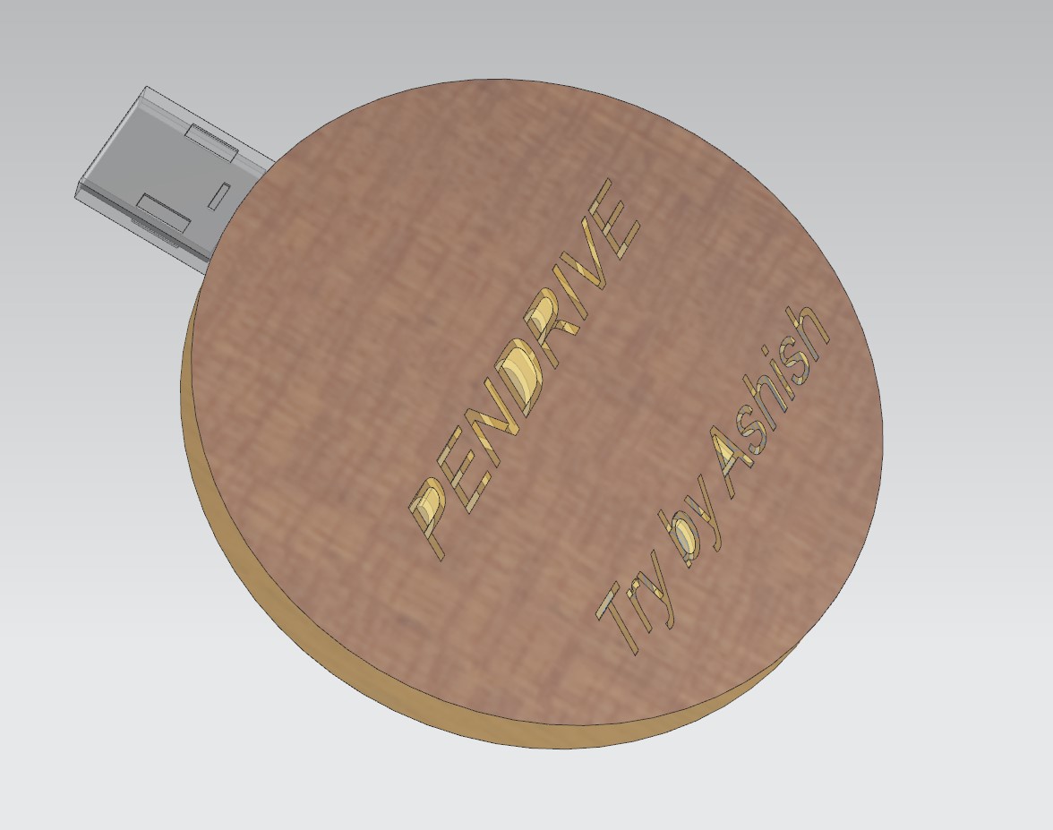 带名字的圆形闪存盘