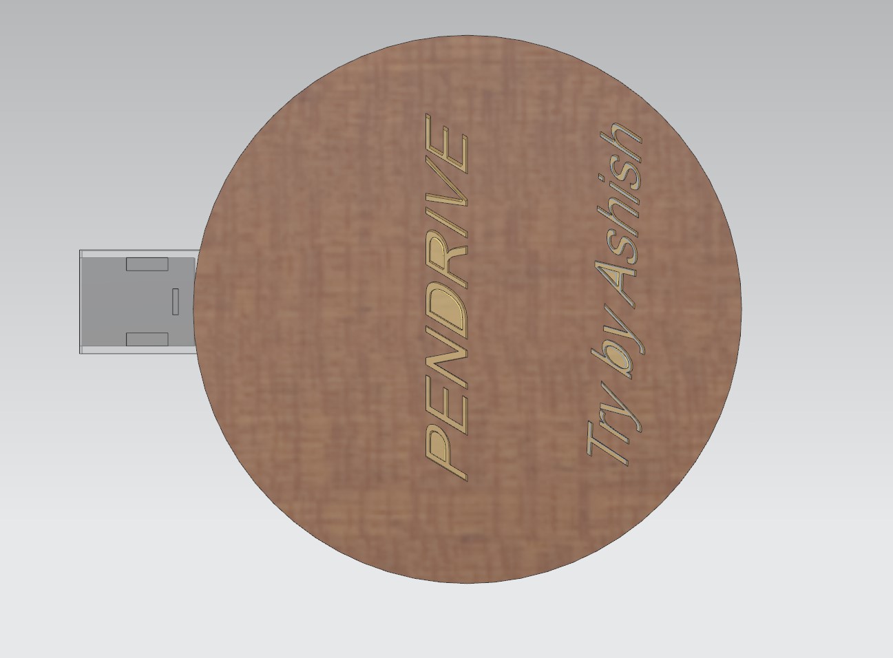 带名字的圆形闪存盘