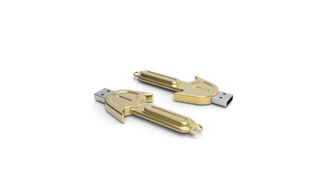 金色USB