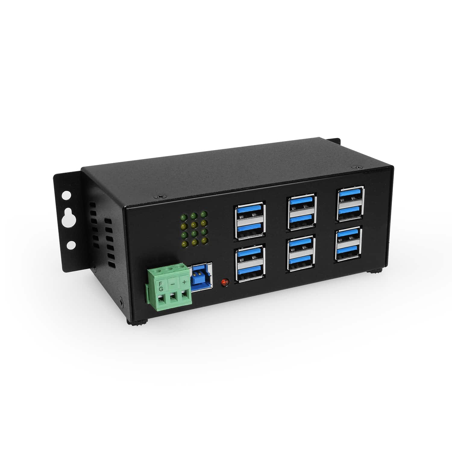 可安装的12端口USB 3.0工业集线器 PC-MAC