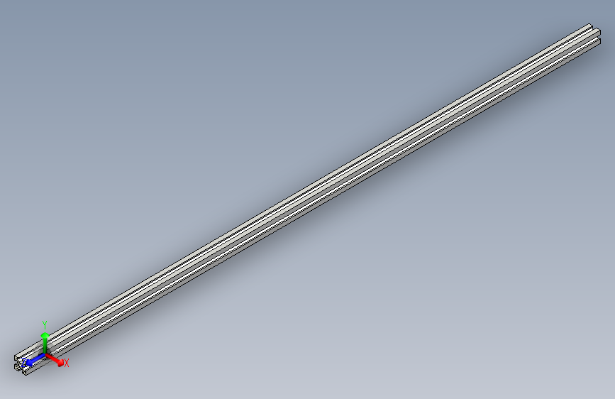 [FreeCAD] 2020 铝 T 型槽挤压型材