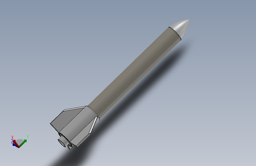 ABS 3D打印模型火箭