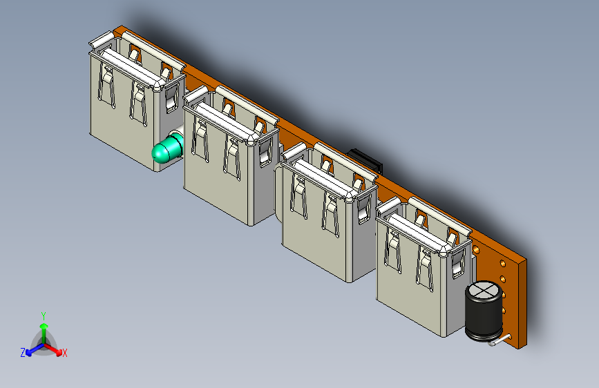 USB 2.0迷你集线器PCB