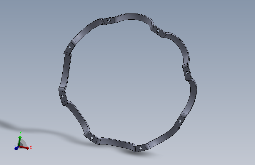 滚珠轴承 3D 固体模型