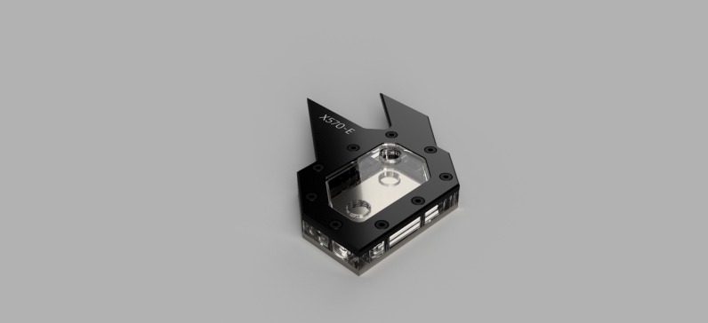 华硕 X570-E 芯片组风扇更换（水冷块）