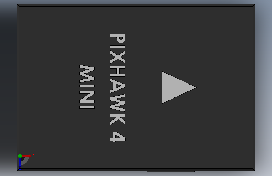 Pixhawk 4 迷你版 俯视图