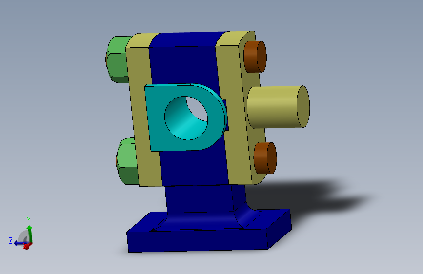 SolidWorks练习图交叉头