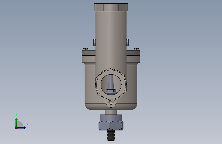 化油器 SolidWorks 图纸 左侧视图