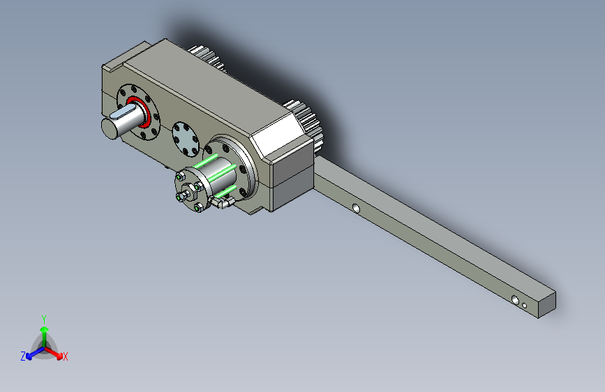 rack+&+pinion+drive+无间隙传动=齿轮齿条机构