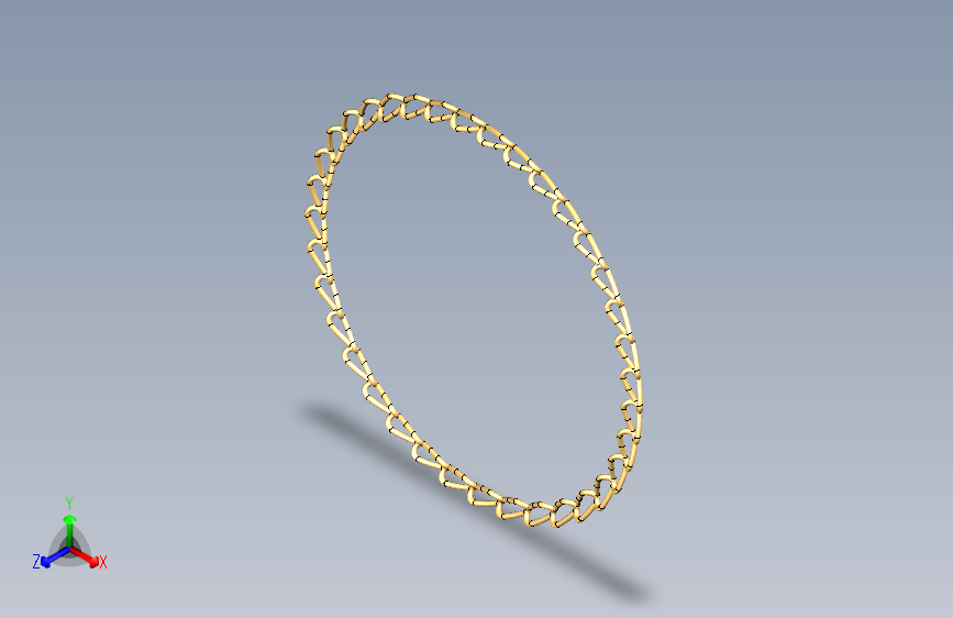 SolidWorks中的金链=链条链轮