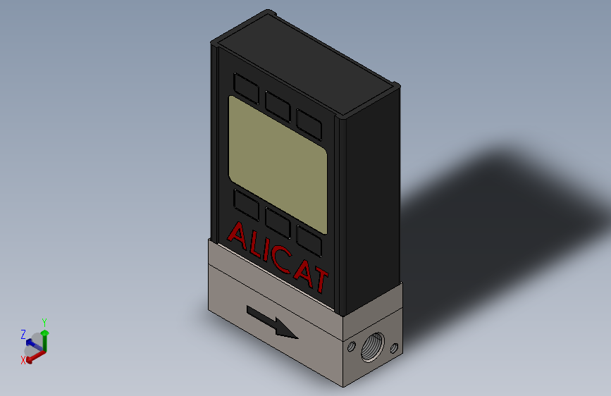 .125英寸FNPT Alicat质量流量计 0到20 SLPM - M-20SLPM-D