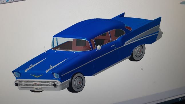 1957款雪佛兰Bel Air Coupe，带有CATIA V5
