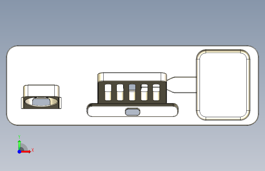 iPhone 充电座 正面视图