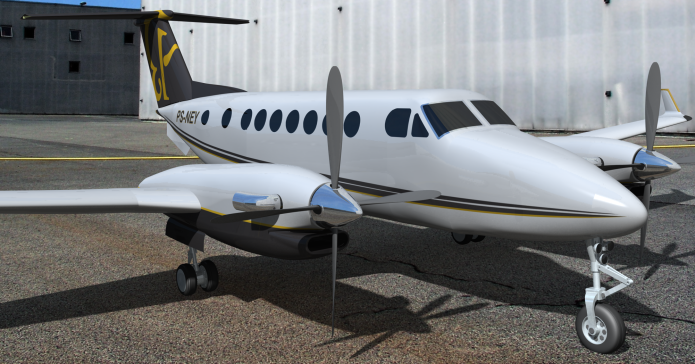 KingAir360 3D模型渲染