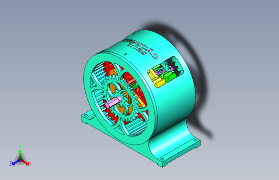 行星齿轮减速器+-+行星齿轮减速器+3D+可打印