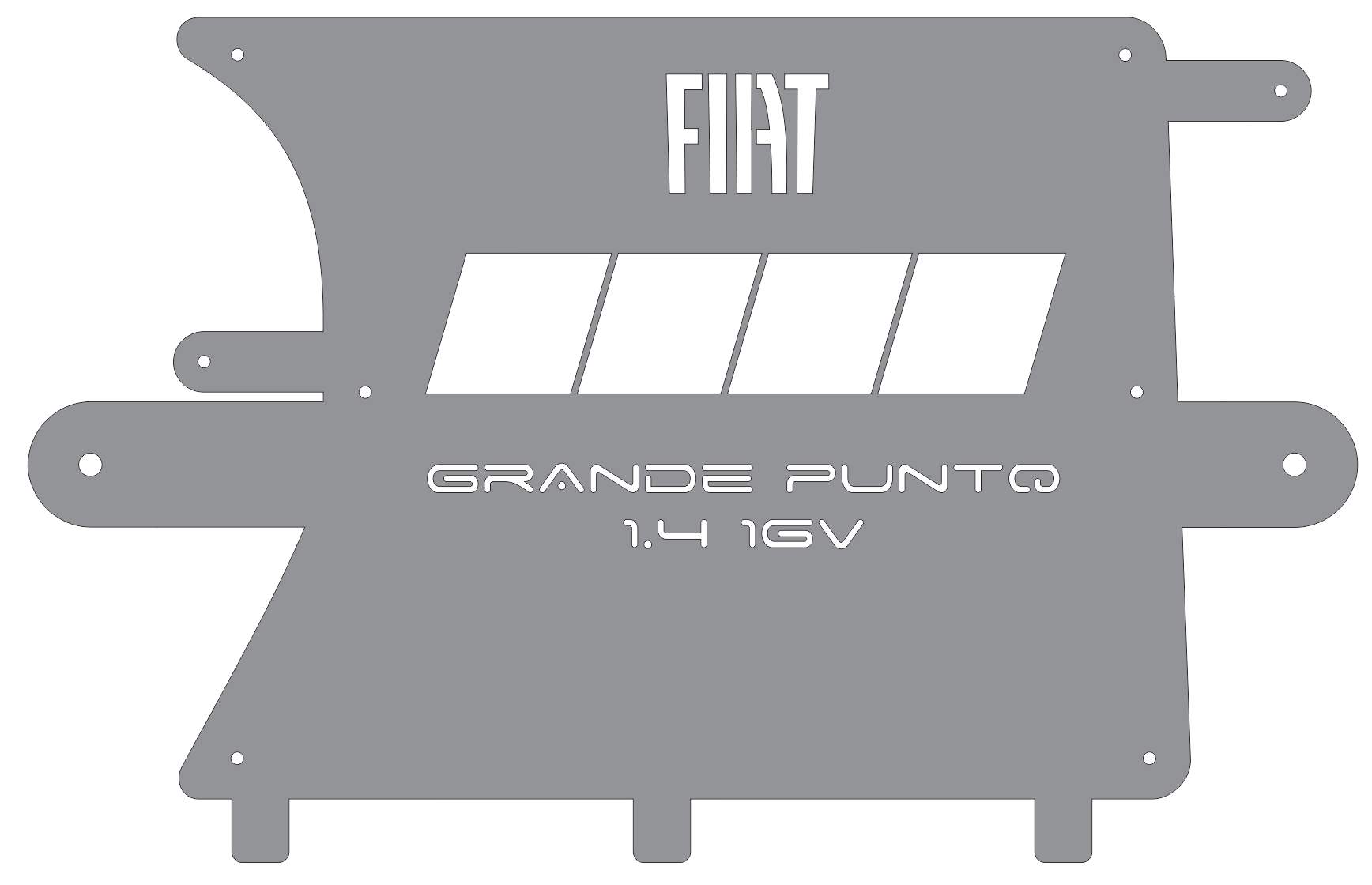 菲亚特Grande Punto 1.4 16V AIR 空气滤清器盒 黑客