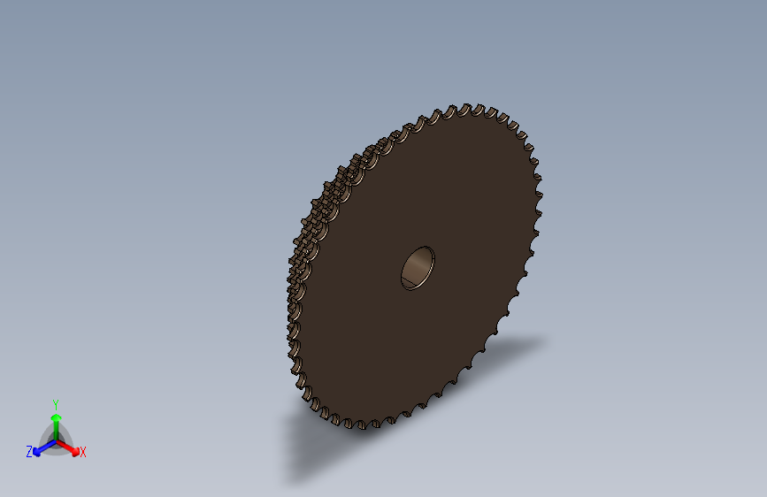 链轮在SolidWorks中=链条链轮