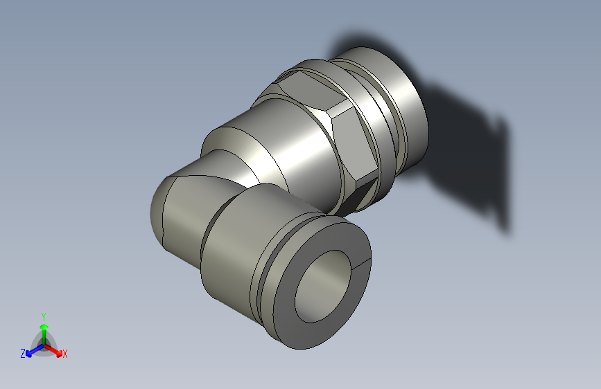 空气软管接头 Ø8 x 1_4_ - 18 NPT - 快速连接器 90度
