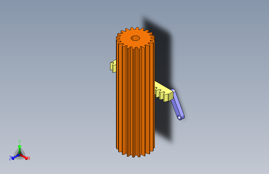 在Solidworks中进行四杆齿条传动机构设计=齿轮齿条机构