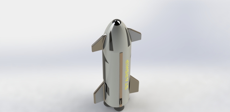星舰重型运载火箭简易模型