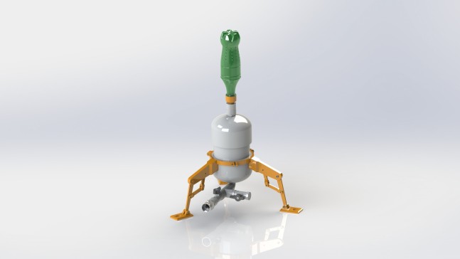 热气发动机与菱形传动设计Solidworks软件设计 - 作者：MD RASHID