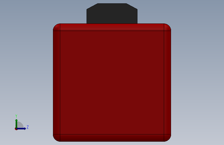 80系列华大伺服电机,solidworks2010 左侧视图