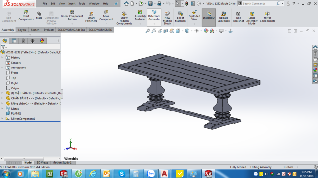 VD101-1232 (桌子 2.4m)