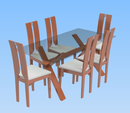 餐厅套装 - Global Furniture D6846DT