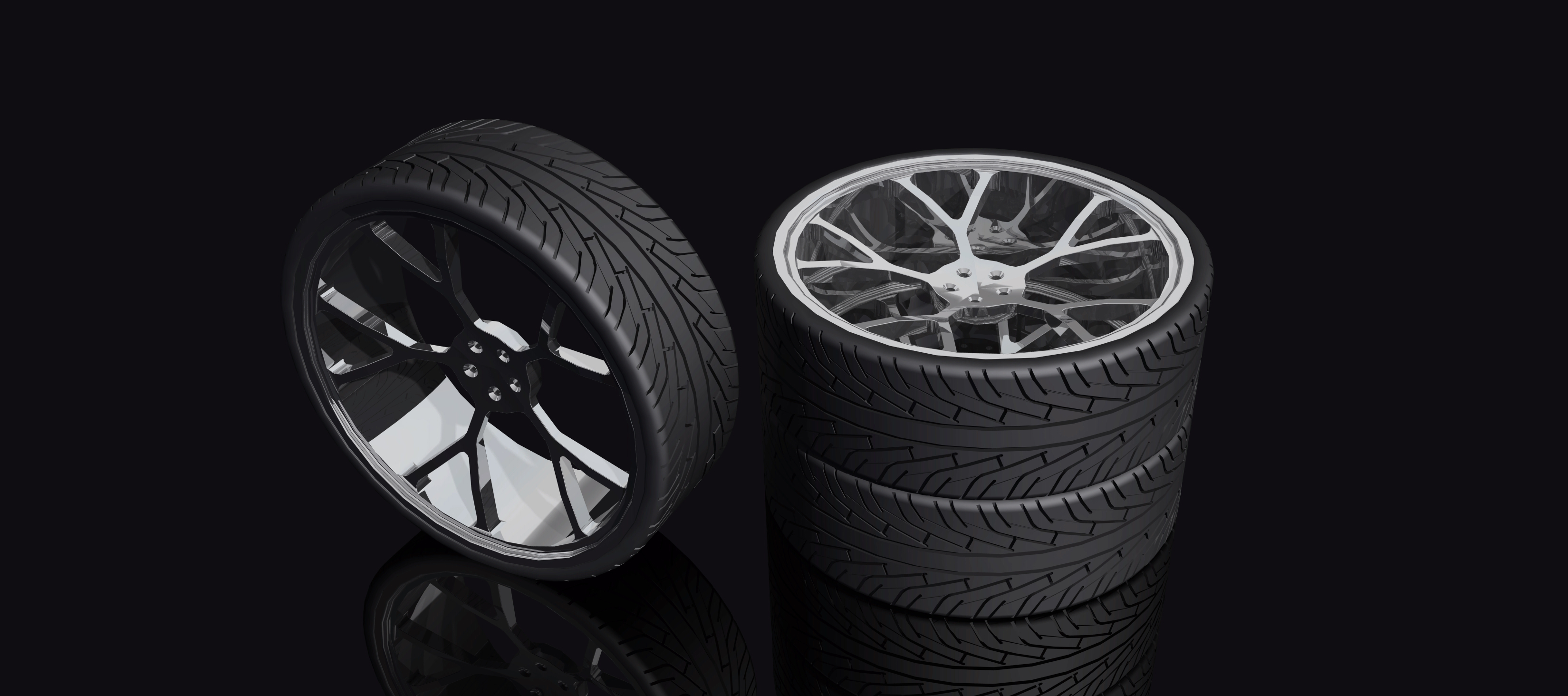 低调轮胎和合金