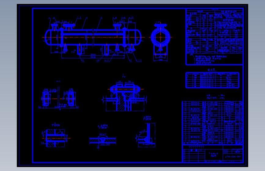 22平方米列管换热器图