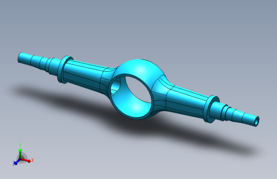 合金钢 SolidWorks 零件 _ 旋转, 突起拉伸, 对称 & 壳设计