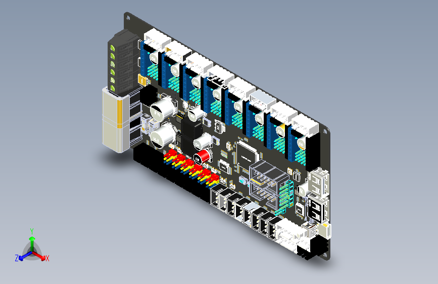 小型打印机pcb主板布局