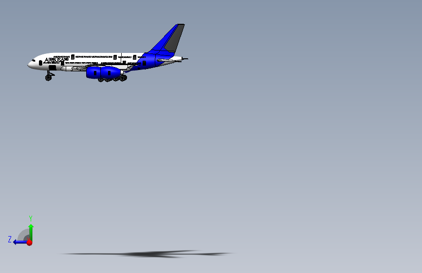 空客A380。