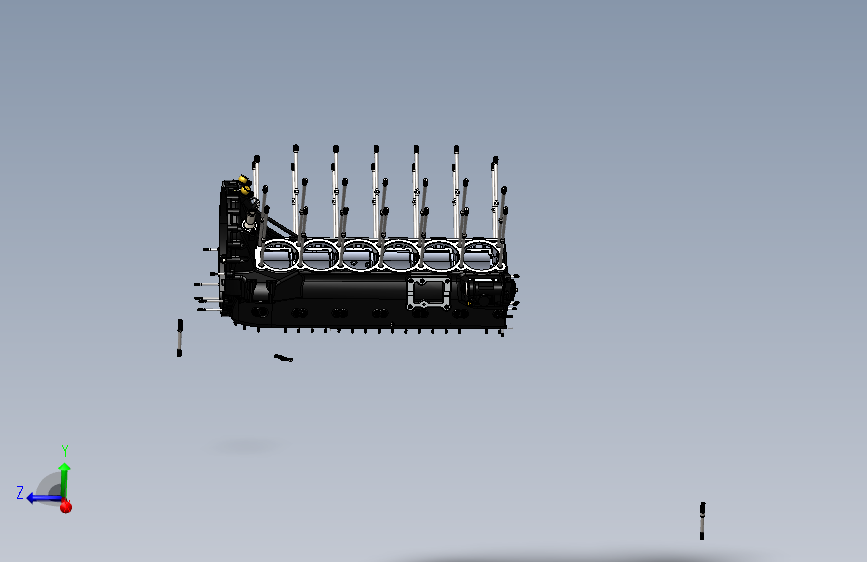 Packard（Roll Royce）Merlin上曲轴箱组件