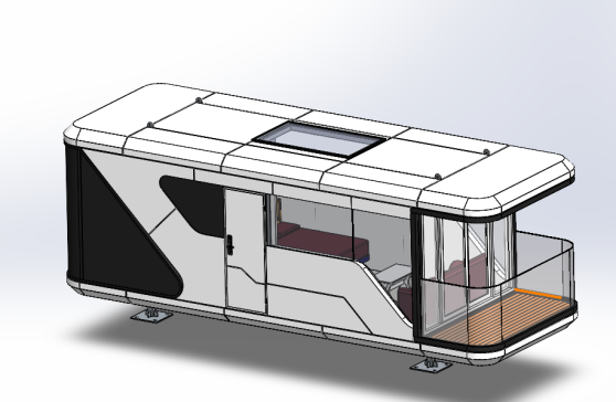 9米民宿太空舱SW三维模型