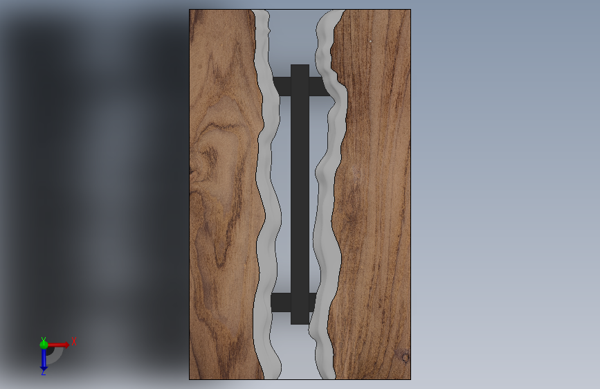 树脂和木头桌子 (2)