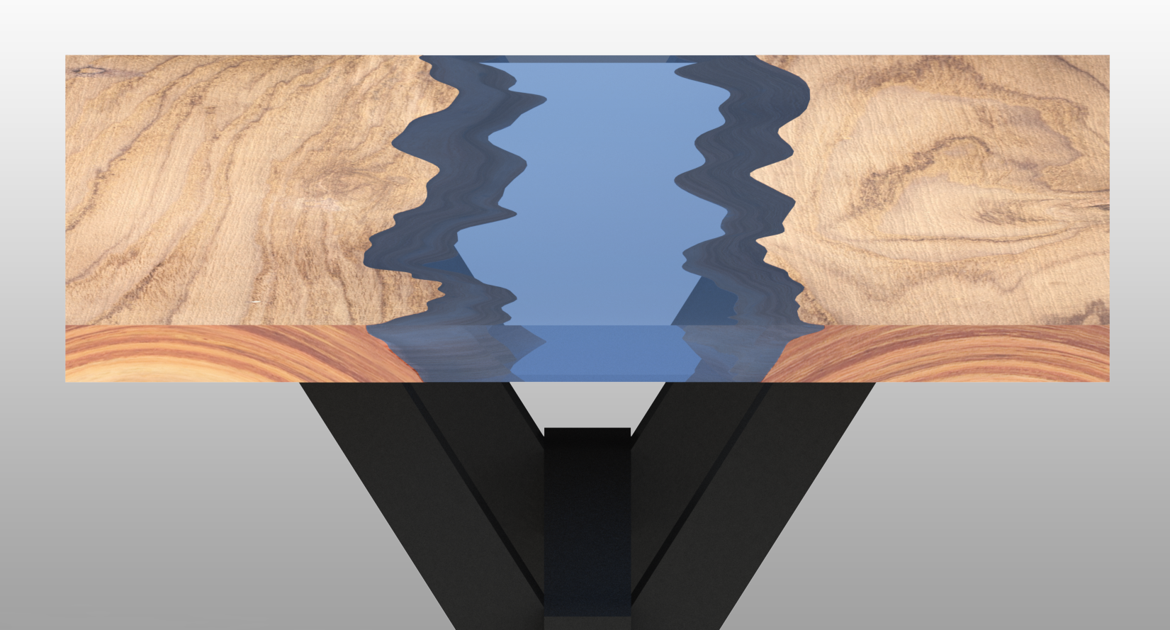 树脂和木头桌子 (2)