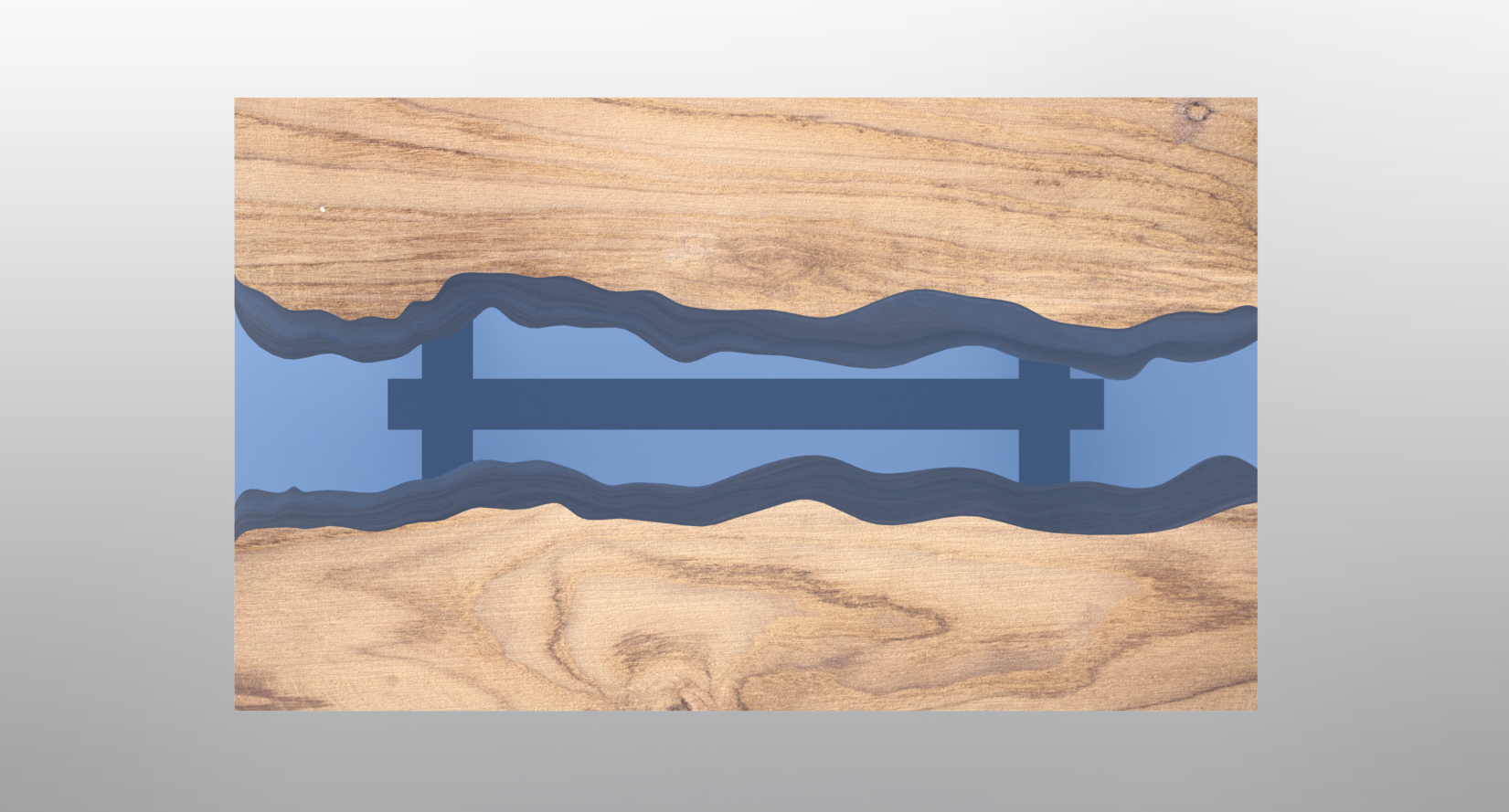 树脂和木头桌子 (2)