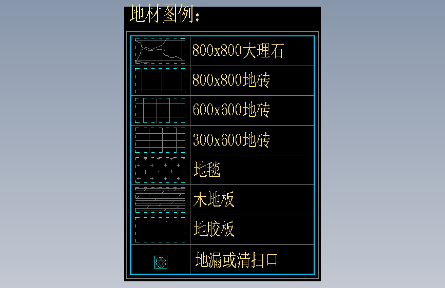 地材图例