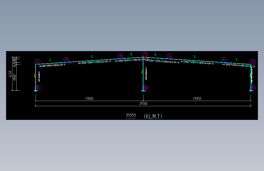 钢结构拆图必用结构CAD