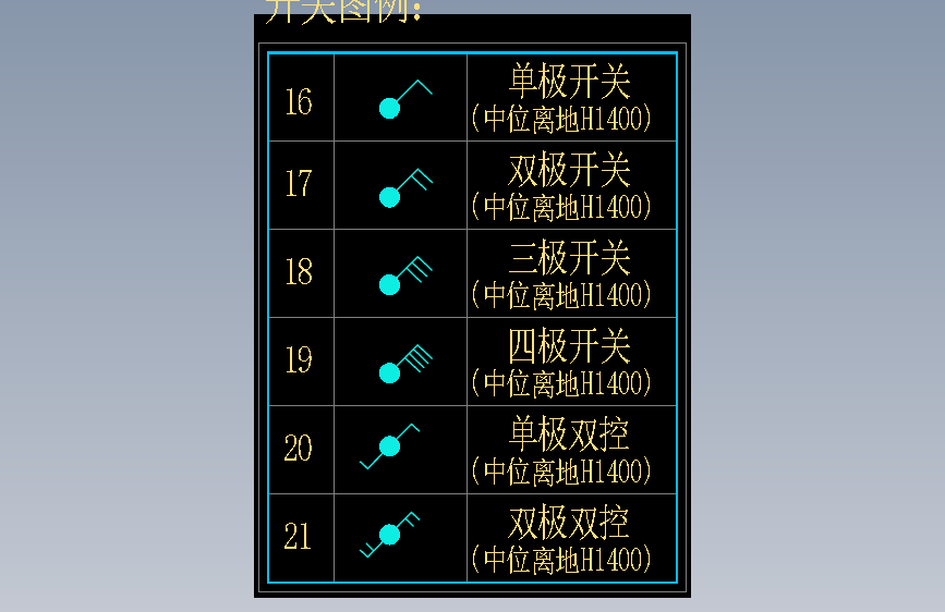 开关图图例