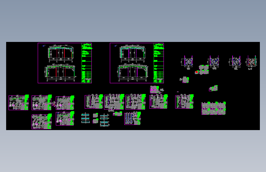 明利公司钢结构工程CAD1