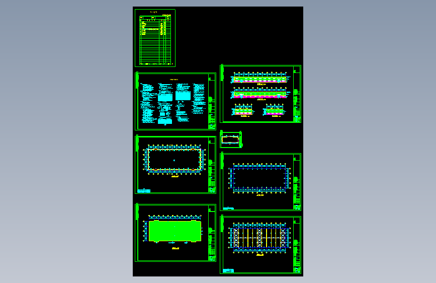 某公司3号钢结构厂房CAD