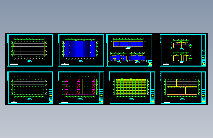 某公司60×32厂房工程CAD