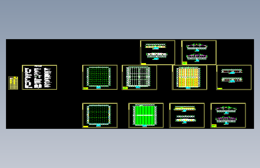 某公司钢结构原料库CAD