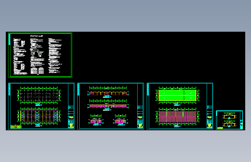 农贸市场70x19.8钢结构工程CAD