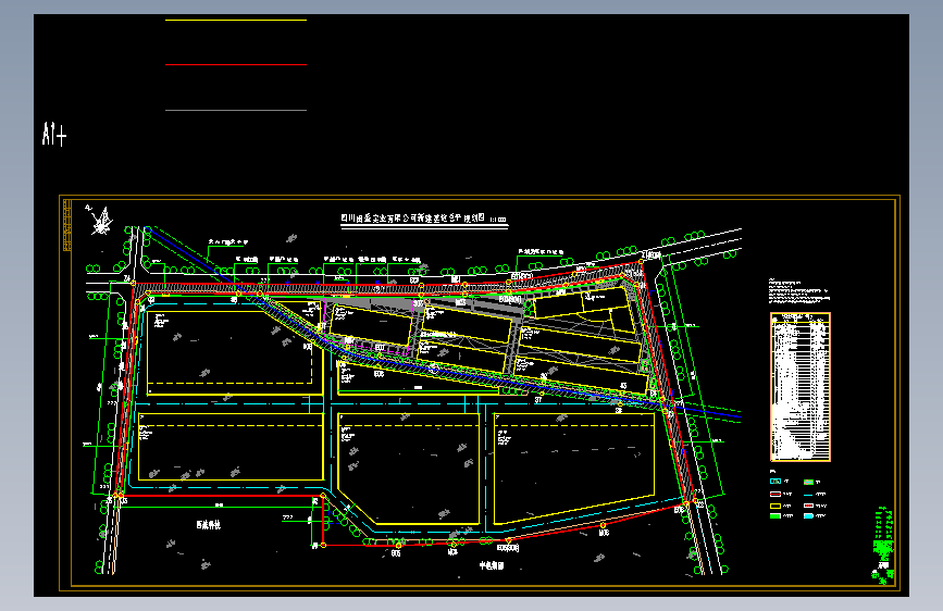 四川成都闵胜总图建筑工程CAD